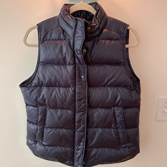 J. Crew Shiny Puffer Down Vest - Picture 1 of 3